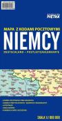 Mapa Niemiec kodów pocztowych 1:1 000 000. Wydawca: Wydawnictwo Kartograficzne. Dadada.pl Opakowanie Mapa Niemiec kodów pocztowych 1:1 000 000