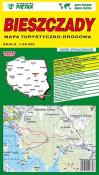 MAPA SKŁADANA BIESZCZAD 1:60 000. Autor: Wydawnictwo Piętka. Dadada.pl Okładka książki MAPA SKŁADANA BIESZCZAD 1:60 000