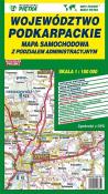 Mapa województwa podkarpackiego - administracyjno-samochodowa 1:180 000. Autor: Wydawnictwo Piętka. Dadada.pl Okładka książki Mapa województwa podkarpackiego - administracyjno-samochodowa 1:180 000