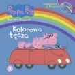 Okładka książki Peepa Pig + DVD. Kolorowa tęcza