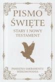 Pismo Święte ST i NT. Pam. Sakramentu Bierzmowania. Autor: praca zbiorowa. Dadada.pl Okładka książki Pismo Święte ST i NT. Pam. Sakramentu Bierzmowania