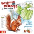 Przyjaciele zwierząt do kolorowania Cuda polskiej przyrody. Autor: Aneta Maja Kryszak. Dadada.pl Okładka książki Przyjaciele zwierząt do kolorowania Cuda polskiej przyrody