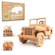 Opakowanie Samochód terenowy mały z tektury do składania DIY