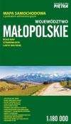 Województwo małopolskie mapa samochodowa 1:180 000. Autor: Wydawnictwo Piętka. Dadada.pl Okładka książki Województwo małopolskie mapa samochodowa 1:180 000