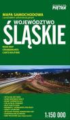 Województwo śląskie mapa samochodowa 1:150 000. Autor: Wydawnictwo Piętka. Dadada.pl Okładka książki Województwo śląskie mapa samochodowa 1:150 000
