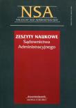 Opakowanie Zeszyty Naukowe Sądownictwa Administracyjnego 2/2011