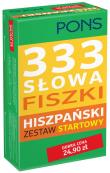 Okładka książki 333 Słowa Fiszki Hiszpański Zestaw startowy
