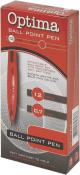 Opakowanie Długopis kulkowy TY 166, 0.7mm czerwony 12 sztuk