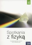 Fizyka GIM 4 Spotkania z fizyką Podr. NE. Autor: Francuz-Ornat Grażyna, Kulawik Teresa. Dadada.pl Okładka książki Fizyka GIM 4 Spotkania z fizyką Podr. NE