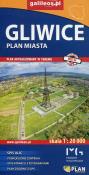 Gliwice plan miasta 1:20 000. Autor:   Praca zbiorowa. Dadada.pl Okładka książki Gliwice plan miasta 1:20 000