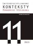 Okładka książki Interdyscyplinarne Konteksty Pedagogiki Specjalnej 11/2015