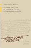 Łacińskie epigramy ks. Gotfryda Karola Eichbergera z Bojszów. Autor: Halina Dudała. Dadada.pl Okładka książki Łacińskie epigramy ks. Gotfryda Karola Eichbergera z Bojszów