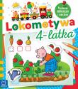 Lokomotywa 4-latka. Książeczka edukacyjna z naklejkami. Autor: Opracowanie zbiorowe. Dadada.pl Okładka książki Lokomotywa 4-latka. Książeczka edukacyjna z naklejkami
