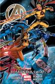 New Avengers: Doskonały świat, tom 4. Autor: Jonathan Hickman, Schiti Valerio, Walker Kev. Dadada.pl Okładka książki New Avengers: Doskonały świat, tom 4