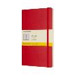 Opakowanie Notes Moleskiny L kratka  w miękkiej  oprawie czerwony 192 strony