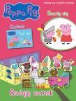 Okładka książki Peppa Pig. Buduje zamek