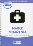 Pewny start Instrukcje zachowań Nagłe zdarzenia. Autor: Diana Aksamit, Ewelina Młynarczyk-Karabin. Dadada.pl Okładka książki Pewny start Instrukcje zachowań Nagłe zdarzenia