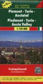 Opakowanie Piemont Turyn Dolina Aosty mapa samochodowa 1:150 000