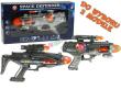 Opakowanie Pistolet SPACE DEFENDER światło dźwięk 2 modele