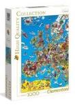 Puzzle 1000 Mapa Europy. Wydawca: Clementoni. Dadada.pl Opakowanie Puzzle 1000 Mapa Europy