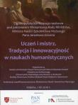 Uczeń i mistrz Tradycja i innowacyjność w naukach humanistycznych - Audiobook. Autor: Lucyna Rotter, Marecki Józef. Dadada.pl Okładka książki Uczeń i mistrz Tradycja i innowacyjność w naukach humanistycznych - Audiobook