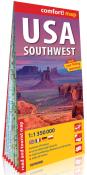 USA Południowo-Zachodnie (South-West USA) comfort! map laminowana mapa samochodowo - turystyczna 1:1 350 000. Autor: praca zbiorowa. Dadada.pl Okładka książki USA Południowo-Zachodnie (South-West USA) comfort! map laminowana mapa samochodowo - turystyczna 1:1 350 000