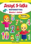 Zeszyt 5-latka Basia i Julek. Autor: Paruszewska Joanna. Dadada.pl Okładka książki Zeszyt 5-latka Basia i Julek