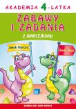 Akademia 4-latka. Zabawy i zadania z naklejkami. Autor: Paruszewska Joanna. Dadada.pl Okładka książki Akademia 4-latka. Zabawy i zadania z naklejkami