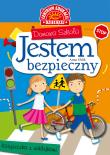 Domowa szkoła Jestem bezpieczny Książeczka z naklejkami. Autor: Anna Uhlik. Dadada.pl Okładka książki Domowa szkoła Jestem bezpieczny Książeczka z naklejkami