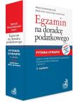 Egzamin na doradcę podatkowego Pytania otwarte. Autor: Duda Mikołaj, Gorąca Jolanta, Marusik Jakub. Dadada.pl Okładka książki Egzamin na doradcę podatkowego Pytania otwarte
