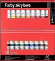 Opakowanie Farby akrylowe 18 kolorów x 12ml GRAART
