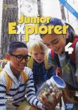 Junior Explorer 4 ćw. NE. Autor: Clarke Sue, Mrozik-Jadacka Marta, Wosińska Dorota. Dadada.pl Okładka książki Junior Explorer 4 ćw. NE