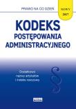 Kodeks postępowania administracyjnego 2017. Autor: Koniuszek Ewelina [opracowanie. Dadada.pl Okładka książki Kodeks postępowania administracyjnego 2017
