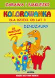 Kolorowanka dla dzieci od lat 3. Dinozaury. Autor: Piotr Kieruj. Dadada.pl Okładka książki Kolorowanka dla dzieci od lat 3. Dinozaury
