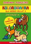 Kolorowanka dla dzieci od lat 3. Zwierzęta. Autor: Katarzyna Bogucka (ilustr.). Dadada.pl Okładka książki Kolorowanka dla dzieci od lat 3. Zwierzęta