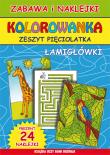 Kolorowanka. Zeszyt pięciolatka. Łamigłówki. Autor: Bindek Marta. Dadada.pl Okładka książki Kolorowanka. Zeszyt pięciolatka. Łamigłówki