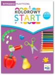 Kolorowy start z plusem. Wyprawka plastyczna MAC. Autor: Wiesława Żaba-Żabińska. Dadada.pl Okładka książki Kolorowy start z plusem. Wyprawka plastyczna MAC