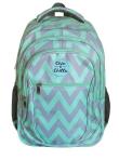 Opakowanie Plecak trzykomorowy Miętowy Zygzak CHIN&CHILLA