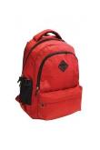 Okładka książki Plecak zaokrąglony Kolor Watt czerwony STREET