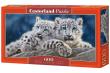 Puzzle 600 Panoramiczne:Snow Leopard Cubs. Wydawca: Castorland. Dadada.pl Opakowanie Puzzle 600 Panoramiczne:Snow Leopard Cubs