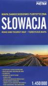 Słowacja mapa samochodowo-turystyczna 1:450 000. Autor:   Praca zbiorowa. Dadada.pl Okładka książki Słowacja mapa samochodowo-turystyczna 1:450 000