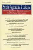 Opakowanie Studia Regionalne i Lokalne nr 1 (67) 2017