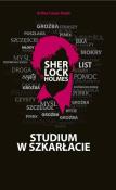 Studium w szkarłacie. Autor: Sir Arthur Conan Doyle. Dadada.pl Okładka książki Studium w szkarłacie