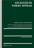 Szczególne formy spółek. Autor: red. Andrzej Kidya. Dadada.pl Okładka książki Szczególne formy spółek