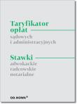 Taryfikator opłat sądowych i administracyjnych. Autor: Anna Prus. Dadada.pl Okładka książki Taryfikator opłat sądowych i administracyjnych