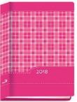 Opakowanie Terminarz 2018 - B7 Kolorowy - kratka różowa