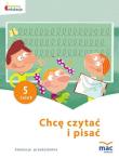 Chcę czytać i pisać. Pięciolatek. Autor: Beata Szurowska. Dadada.pl Okładka książki Chcę czytać i pisać. Pięciolatek