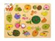 Opakowanie Drewniana układanka z pinezkami Owoce