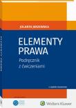Elementy prawa. Autor: Jerzewska Jolanta. Dadada.pl Okładka książki Elementy prawa
