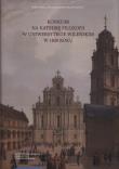 Okładka książki Konkurs na Katedrę Filozofii w Uniwersytecie Wileńskim w 1820 roku